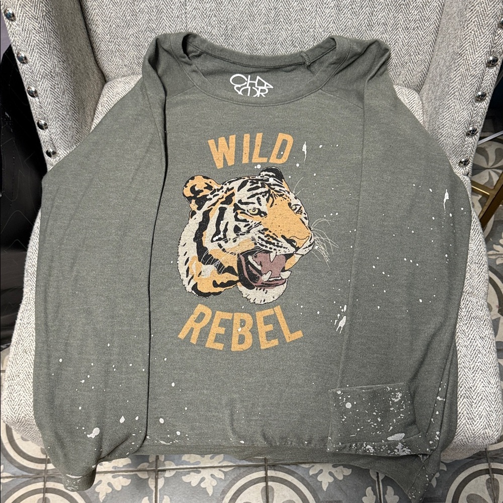 Wild Rebel Tiger Graphic Sweatshirt